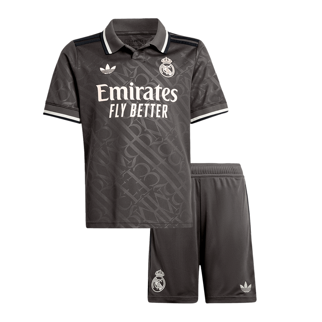 Real Madrid Third Away Soccer Jersey Kit 2024/25 Kids(Jersey+Shorts) - Football Shirt | SmartJerseys | Official Quality