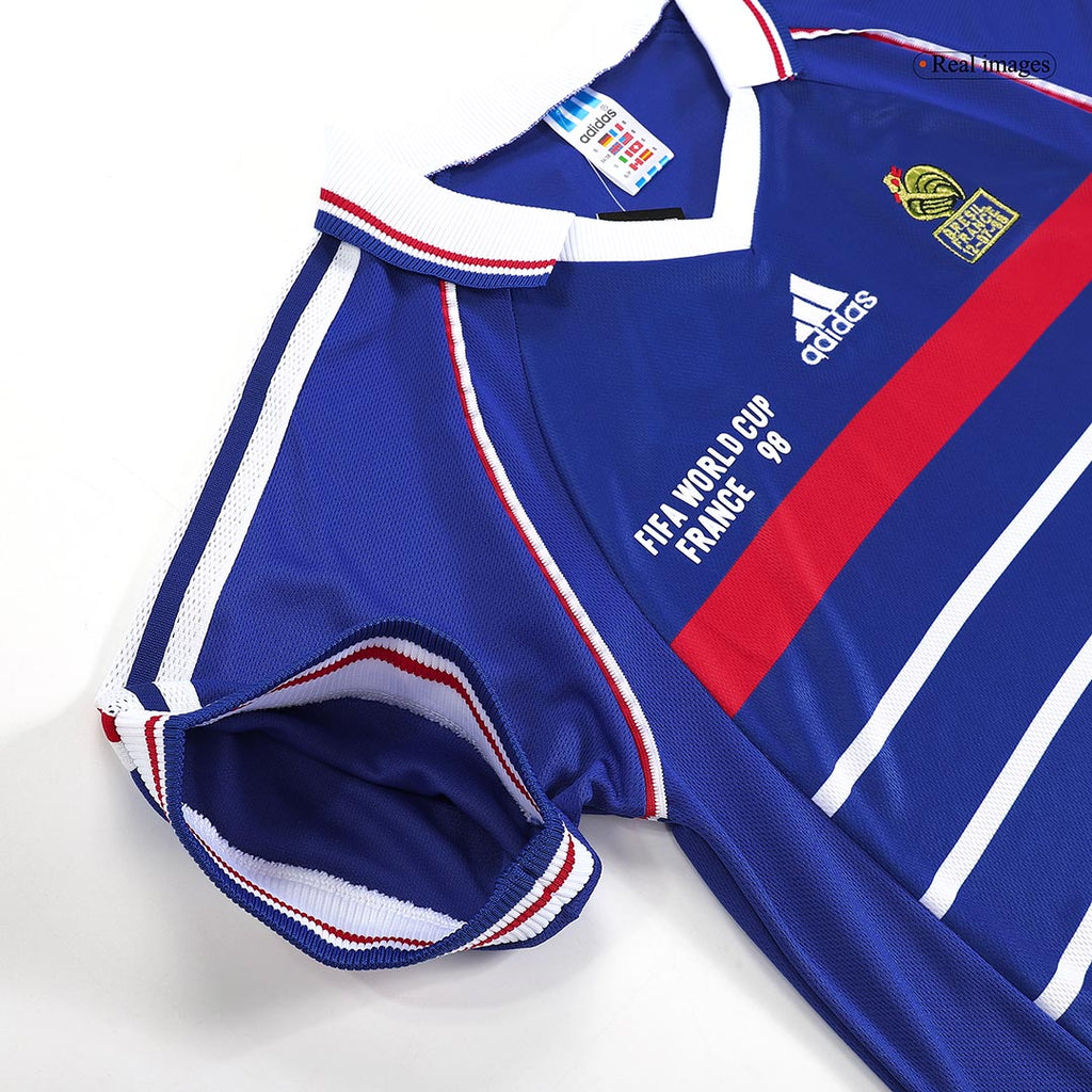 France HENRY #12 Home Soccer Jersey Retro 1998