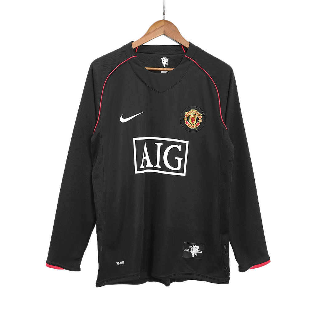 Manchester United ROONEY #10 Away Soccer Jersey Retro 2007/08 - Long Sleeve