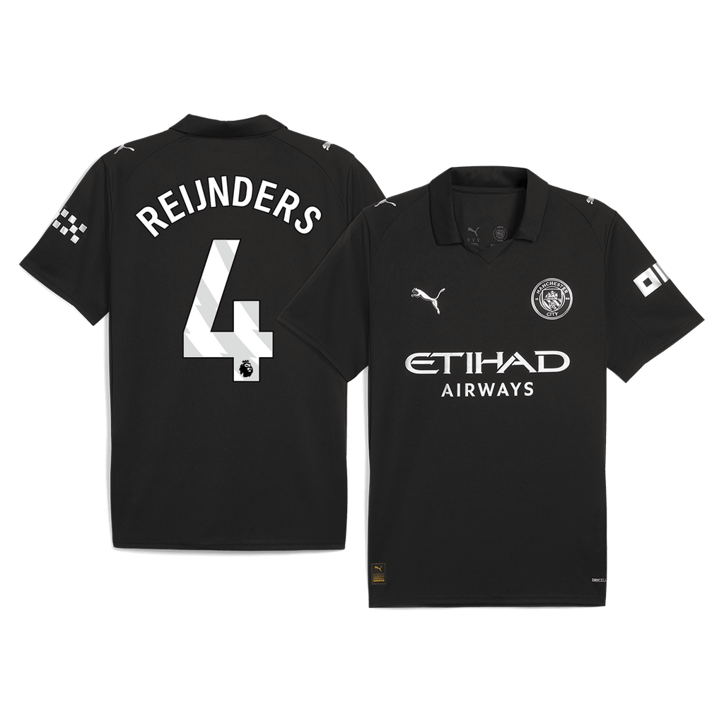Manchester City REIJNDERS #4 Away Soccer Jersey 2025/26 - Football Shirt | SmartJerseys | Official Quality