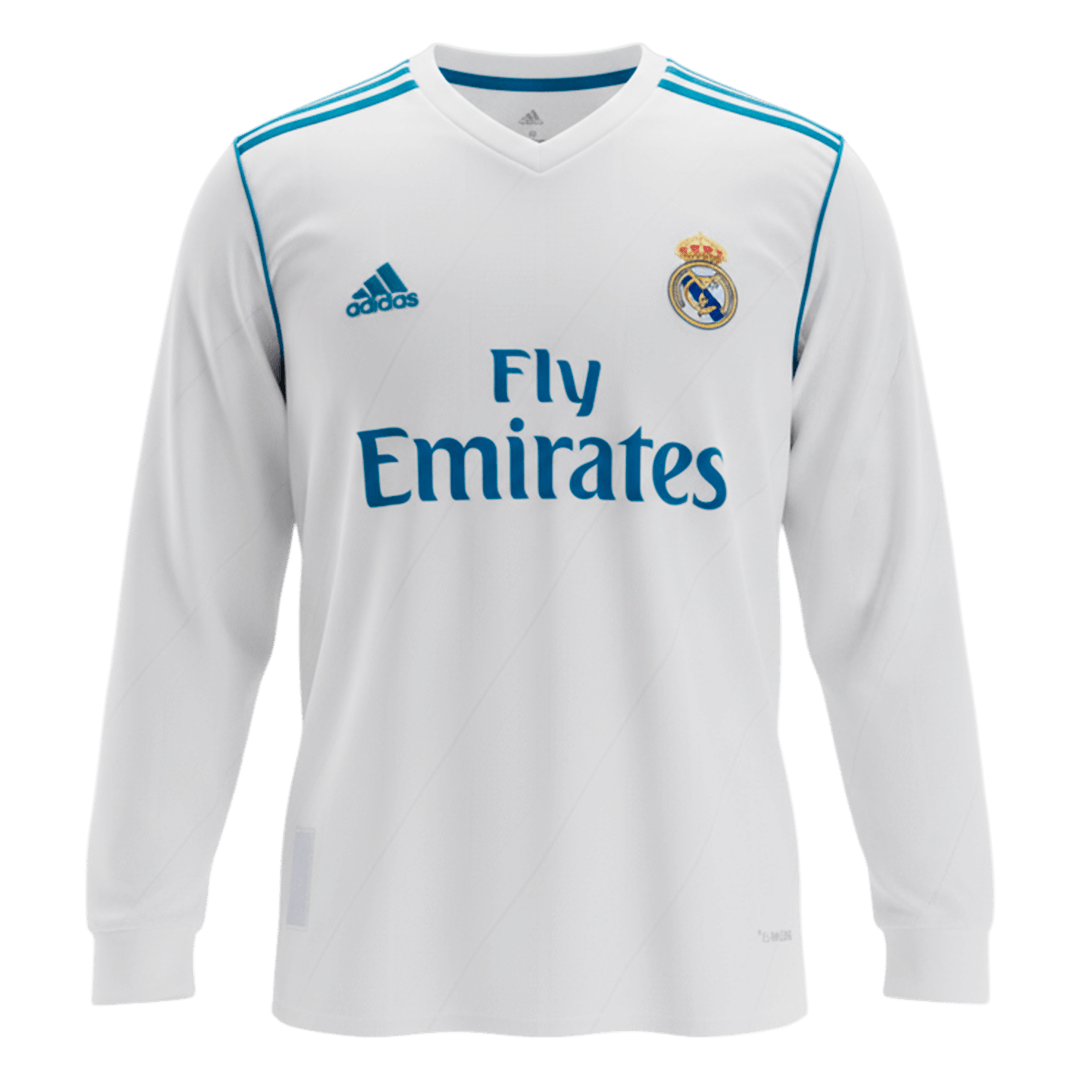 Real Madrid Home Jersey Retro 2017/18 - Long Sleeve - Football Shirt | SmartJerseys | Official Quality