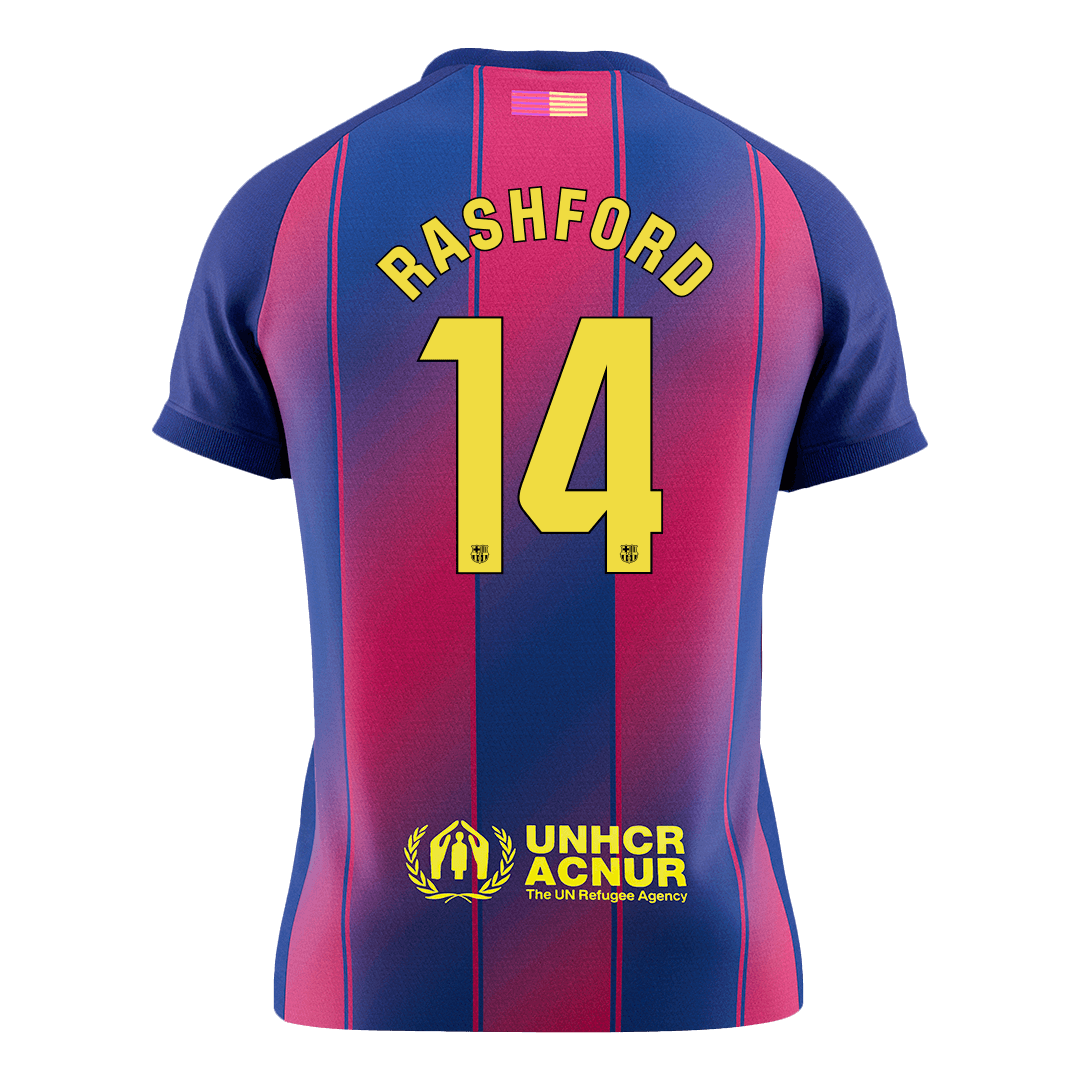 Camiseta de fútbol local del Barcelona RASHFORD #14 2025/26