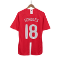 Manchester United SCHOLES #18 Home Soccer Jersey Retro 2007/08 - UCL Final - Football Shirt | SmartJerseys | Official Quality