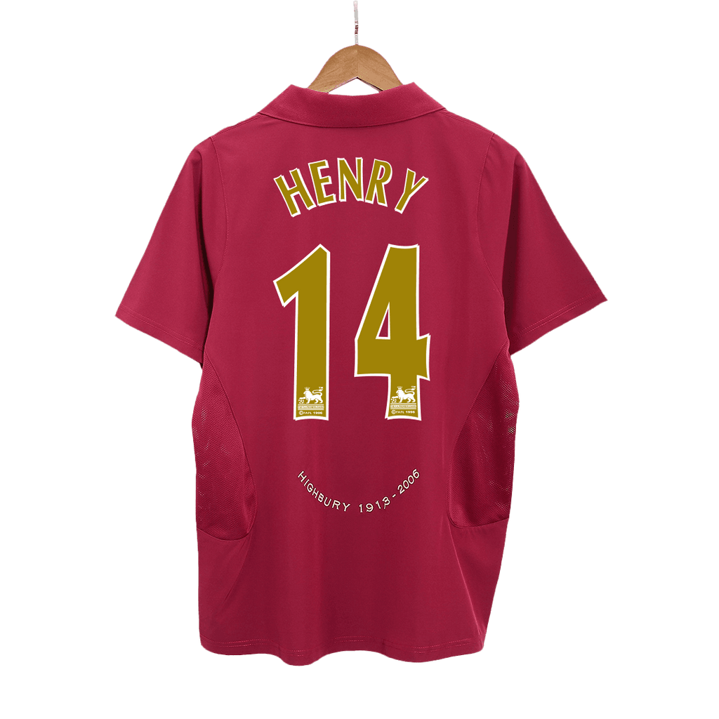 Arsenal HENRY #14 Home Soccer Jersey Retro 2005/06 - Football Shirt | SmartJerseys | Official Quality