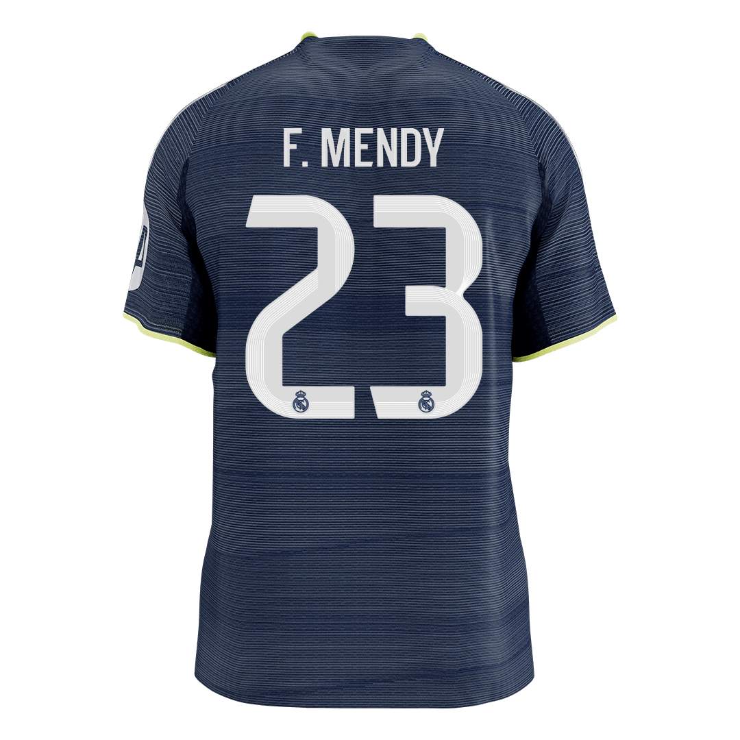 F.MENDY #23 Authentic Real Madrid Away Soccer Jersey 2025/26 Navy