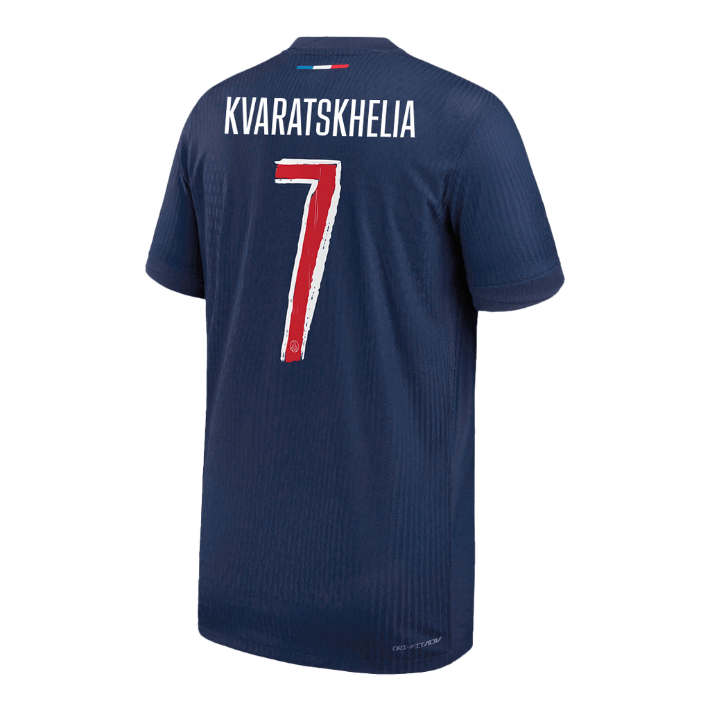 Maillot domicile authentique PSG Kvaratskhelia n°7 2024/25 - Édition Ligue des Champions