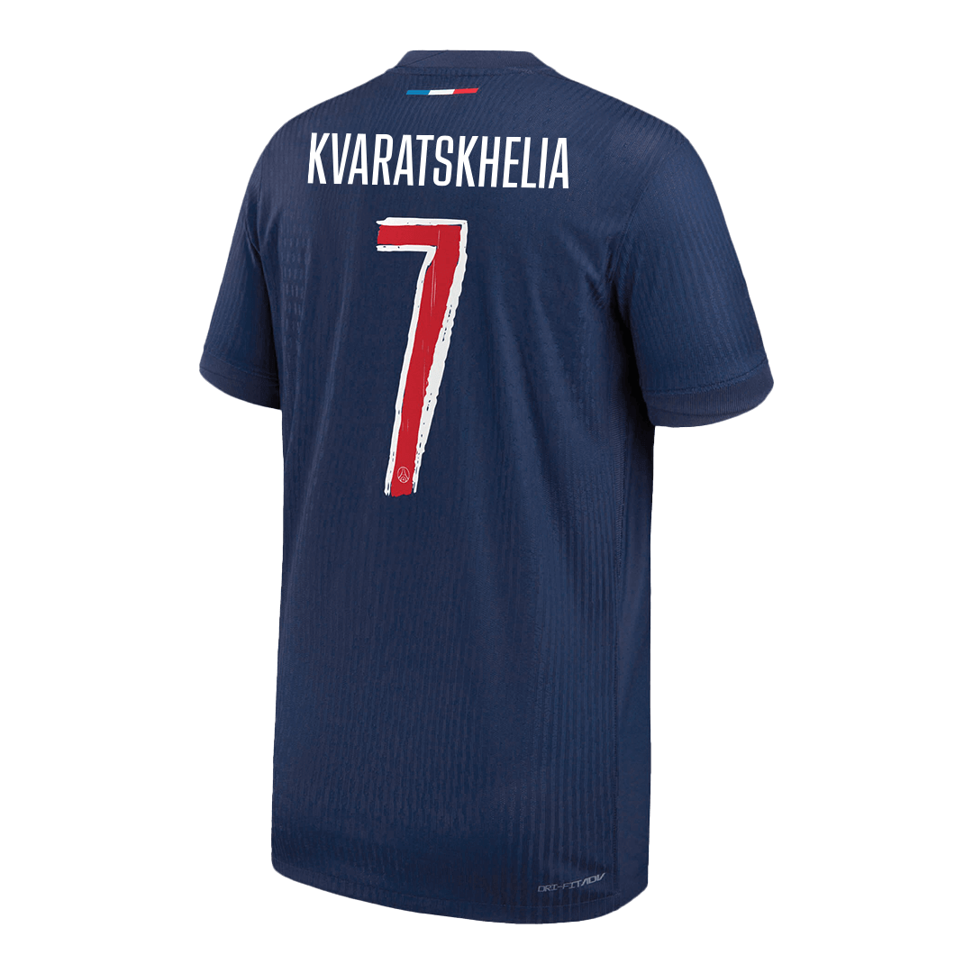 Maillot domicile authentique PSG Kvaratskhelia n°7 2024/25 - Édition Ligue des Champions