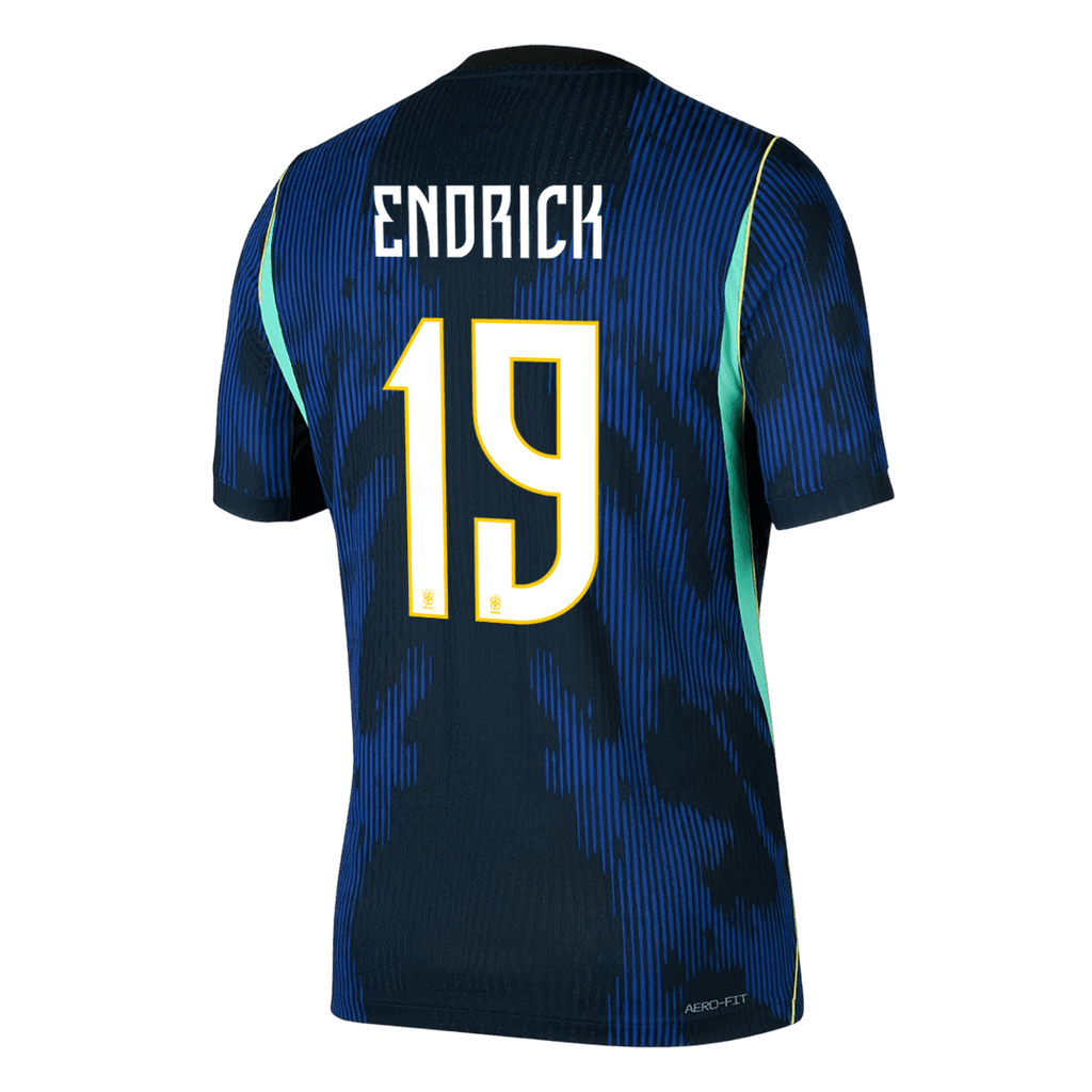 ENDRICK #19 Player Version Brazil Away Soccer Jersey World Cup 2026 Navy