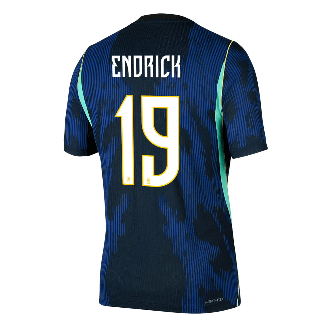 ENDRICK #19 Player Version Brazil Away Soccer Jersey World Cup 2026 Navy