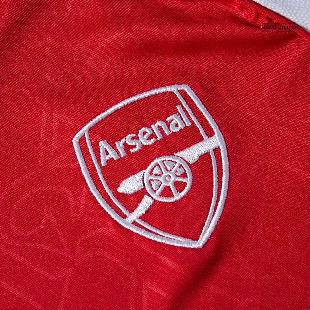 Kid's Arsenal Home Soccer Jersey Kit(Jersey+Shorts) 2025/26 Red