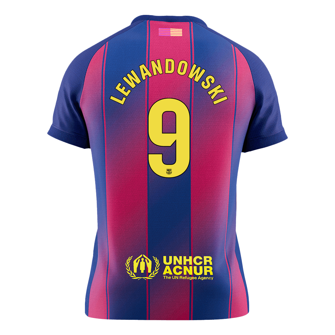 Camiseta de fútbol local del Barcelona Lewandowski #9 2025/26