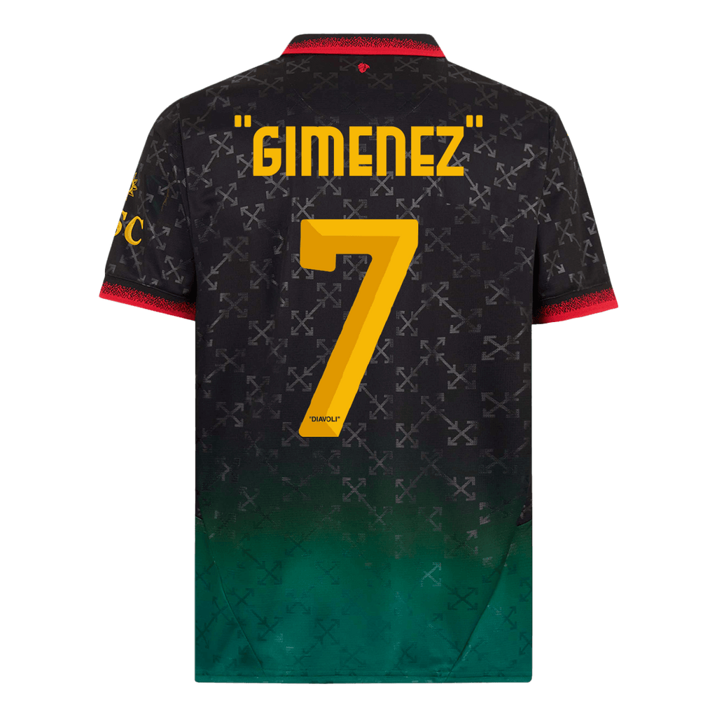 AC Milan "GIMENEZ" #7 Fourth Away Soccer Jersey 2024/25