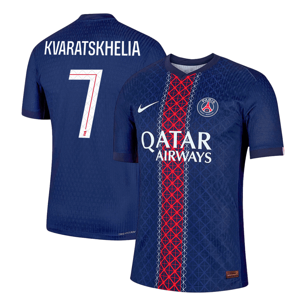 PSG KVARATSKHELIA #7 Home Soccer Jersey Authentic 2025/26 - Football Shirt | SmartJerseys | Official Quality