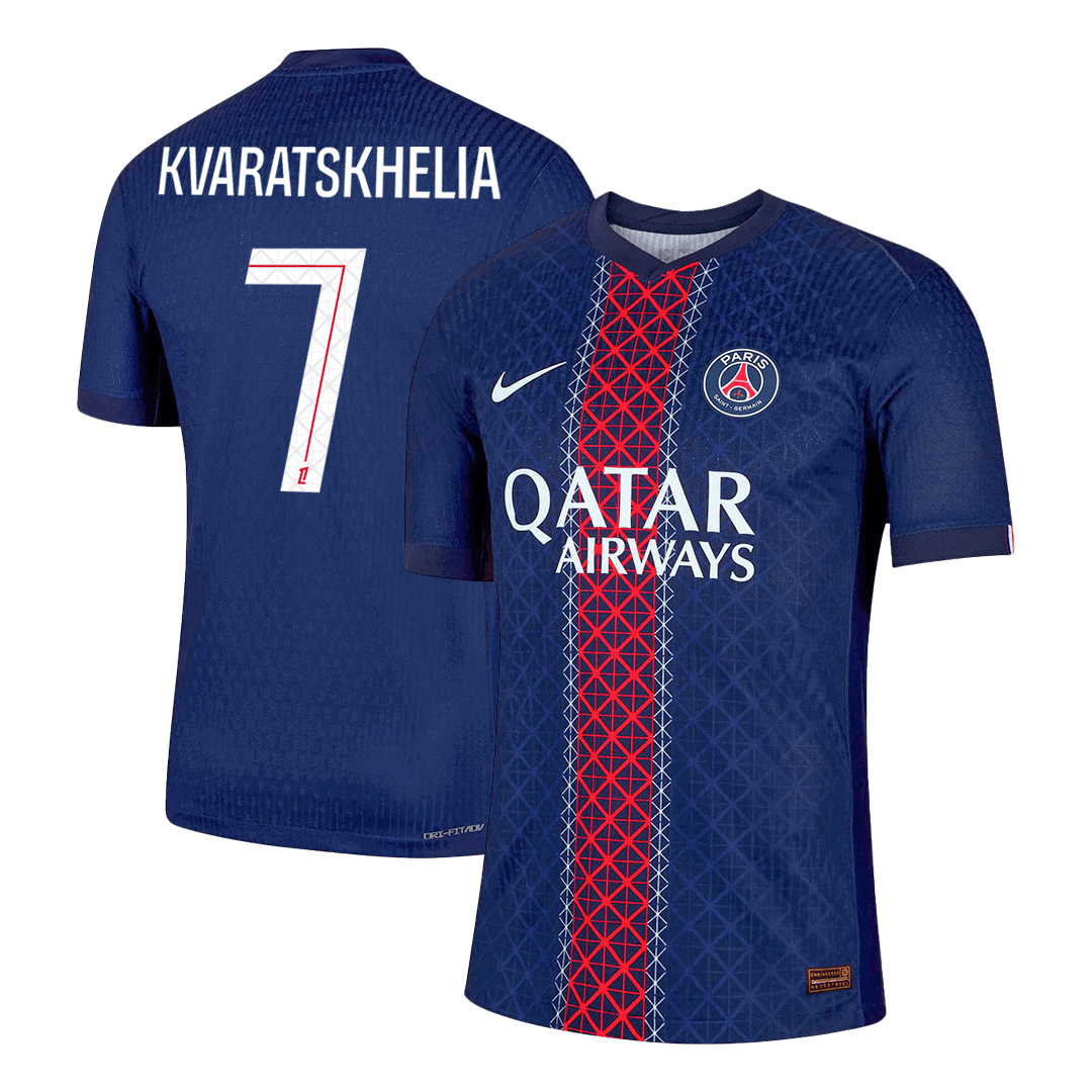 PSG KVARATSKHELIA #7 Home Soccer Jersey Authentic 2025/26 - Football Shirt | SmartJerseys | Official Quality