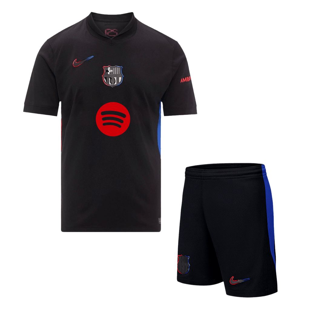 Barcelona Away Soccer Jersey Kit 2024/25 (Jersey+Shorts)- Spotify Logo Without Text - Football Shirt | SmartJerseys | Official Quality