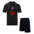 Barcelona Away Soccer Jersey Kit 2024/25 (Jersey+Shorts)- Spotify Logo Without Text - Football Shirt | SmartJerseys | Official Quality