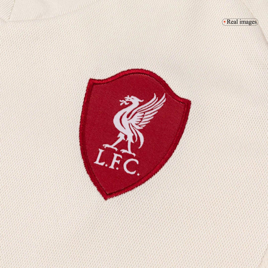 Kid's Liverpool Away Soccer Jersey Kit(Jersey+Shorts+Socks) 25/26 White