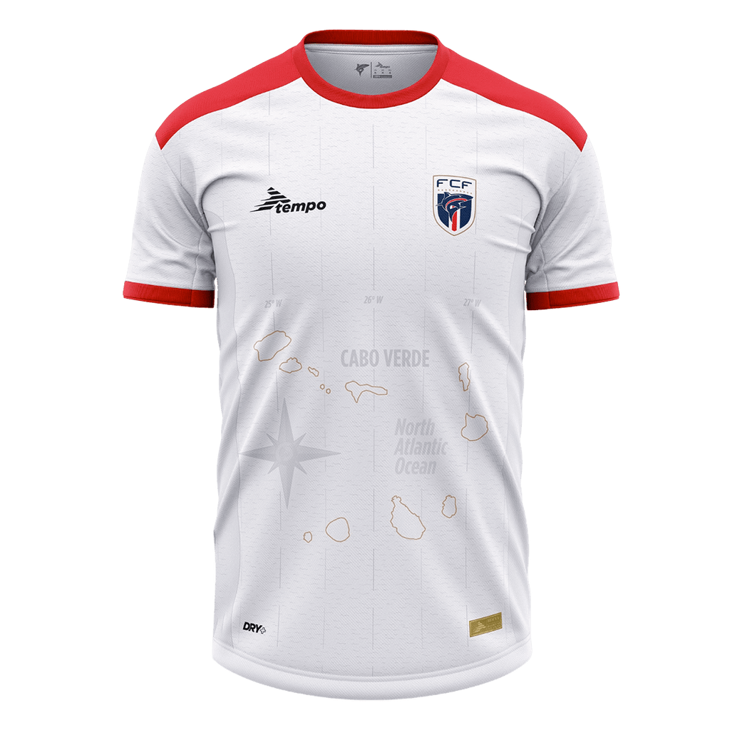Cape Verde Away Soccer Jersey 2025 White - white front view - SmartJerseys