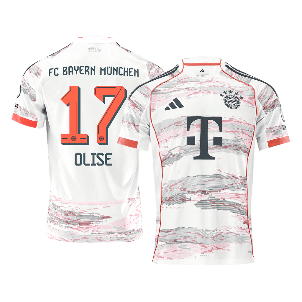 Bayern Munich OLISE #17 Away Soccer Jersey 2025/26 - Football Shirt | SmartJerseys | Official Quality