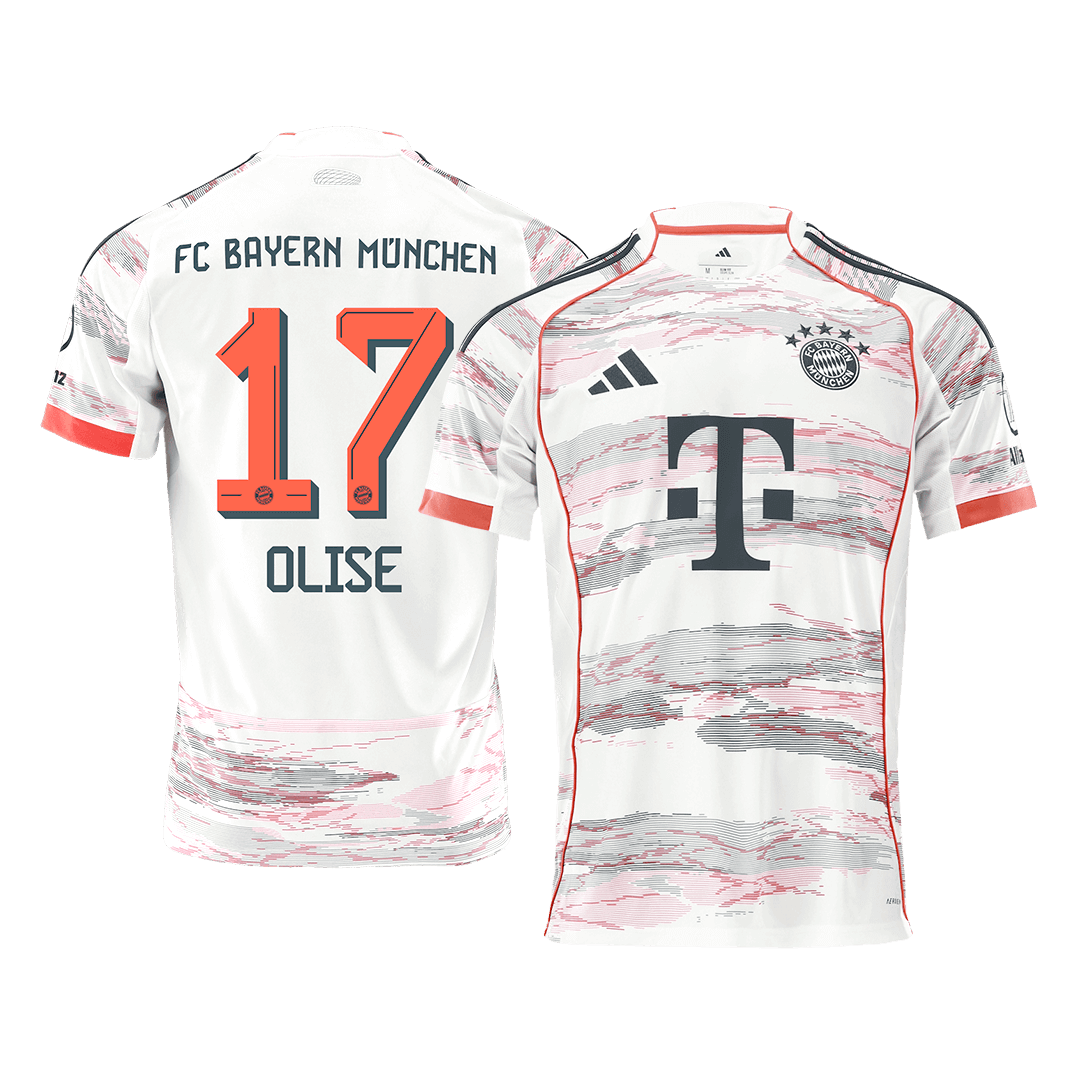Bayern Munich OLISE #17 Away Soccer Jersey 2025/26 - Football Shirt | SmartJerseys | Official Quality