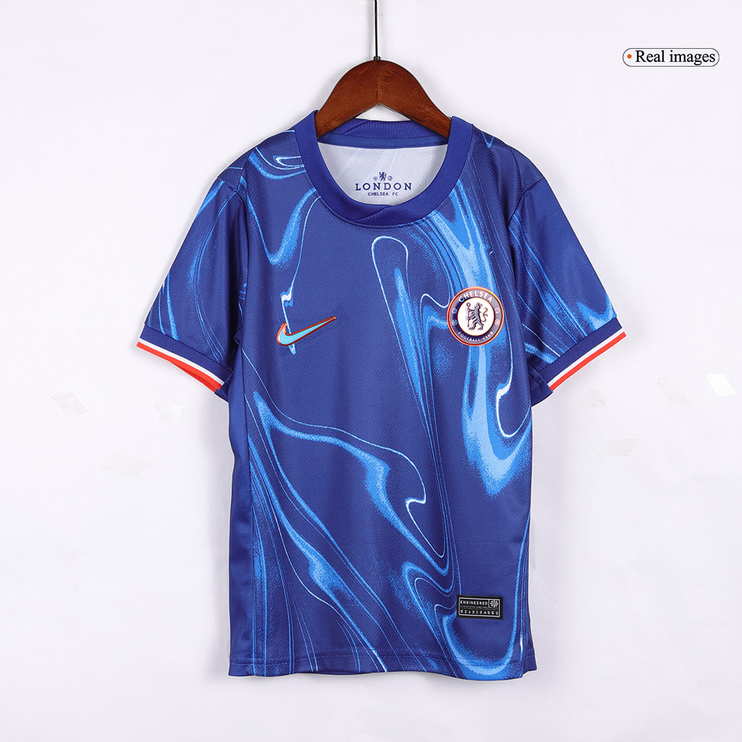 Kit de camiseta local del Chelsea 2024/25 para niños (camiseta y pantalones cortos)