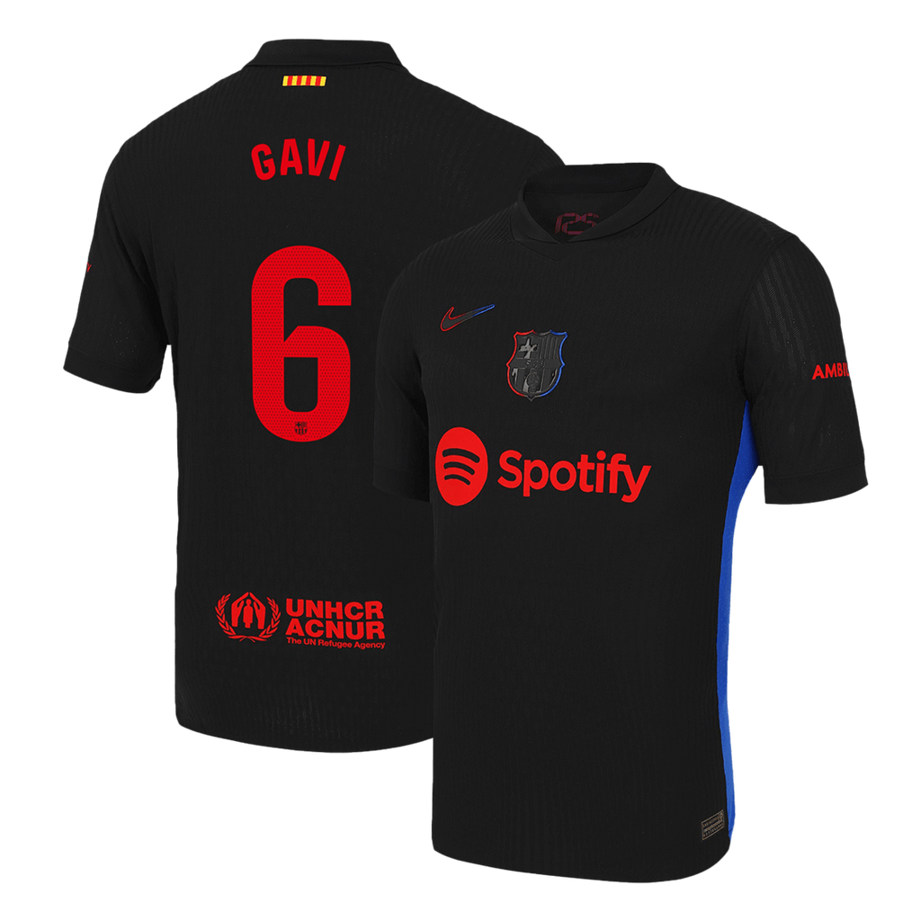 Barcelona GAVI #6 Away Soccer Jersey Authentic 2024/25 - Football Shirt | SmartJerseys | Official Quality