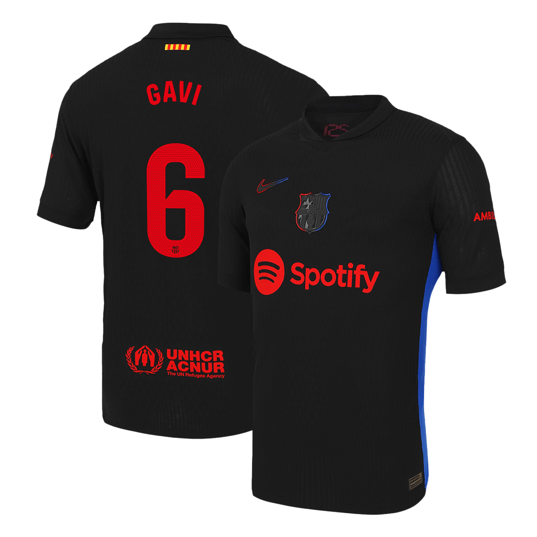 Barcelona GAVI #6 Away Soccer Jersey Authentic 2024/25 - Football Shirt | SmartJerseys | Official Quality