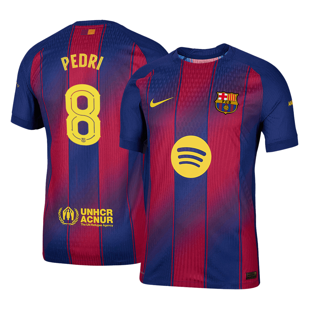 Barcelona PEDRI #8 Home Soccer Jersey Authentic 2025/26 - UCL Edition - Football Shirt | SmartJerseys | Official Quality