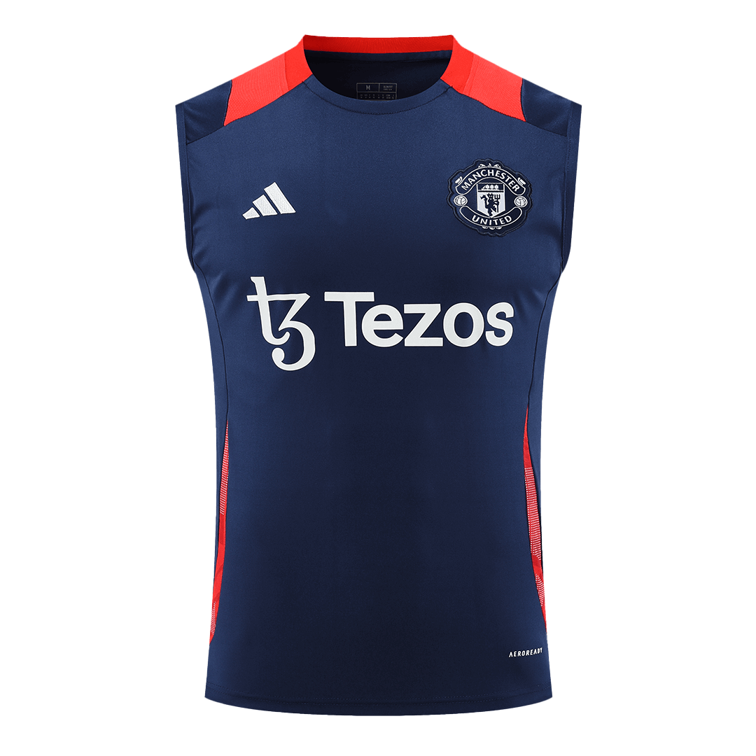 Manchester United Pre-Match Sleeveless Soccer Jersey 2024/25 - Football Shirt | SmartJerseys | Official Quality