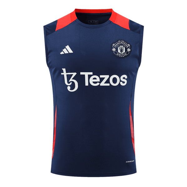 Manchester United Pre-Match Sleeveless Soccer Jersey 2024/25 - Football Shirt | SmartJerseys | Official Quality