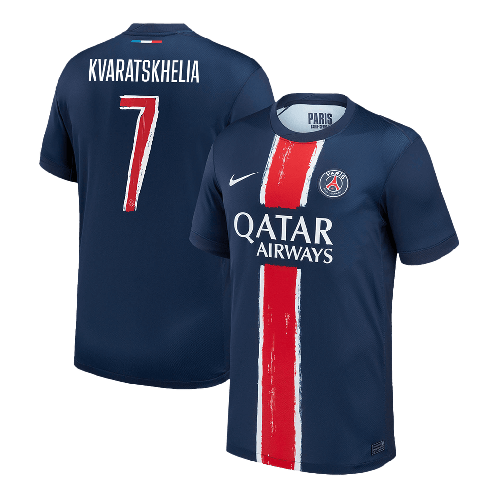 PSG KVARATSKHELIA #7 Home Soccer Jersey 2024/25 - UCL Edition - Football Shirt | SmartJerseys | Official Quality