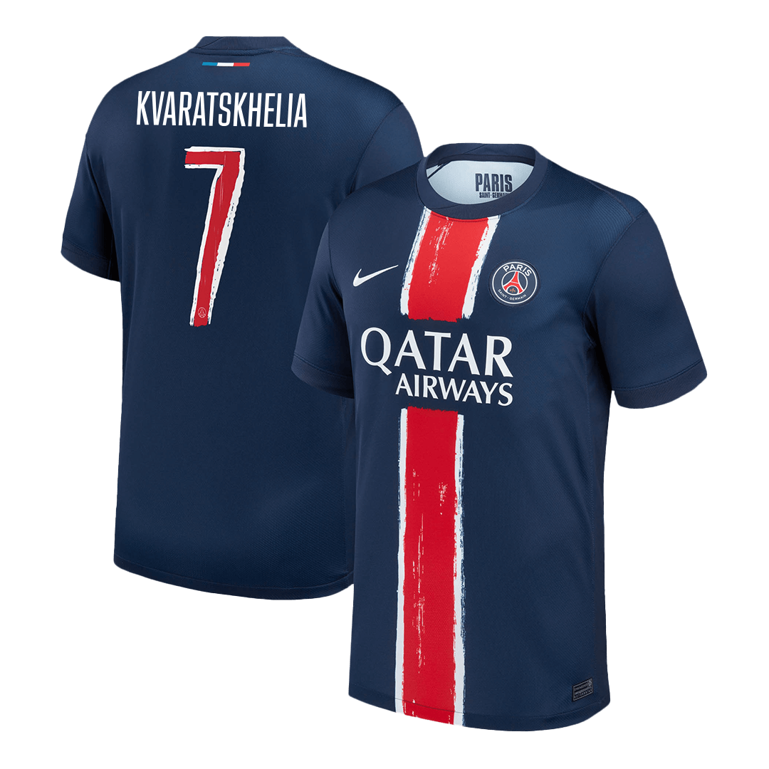 PSG KVARATSKHELIA #7 Home Soccer Jersey 2024/25 - UCL Edition - Football Shirt | SmartJerseys | Official Quality
