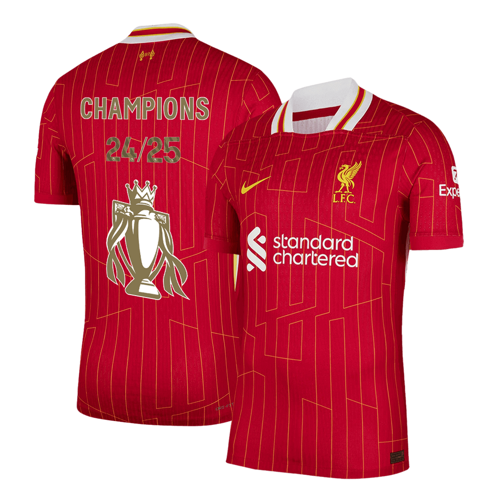 Liverpool Home Soccer Jersey Authentic 2024/25 CHAMPIONS 24/25 - Football Shirt | SmartJerseys | Official Quality