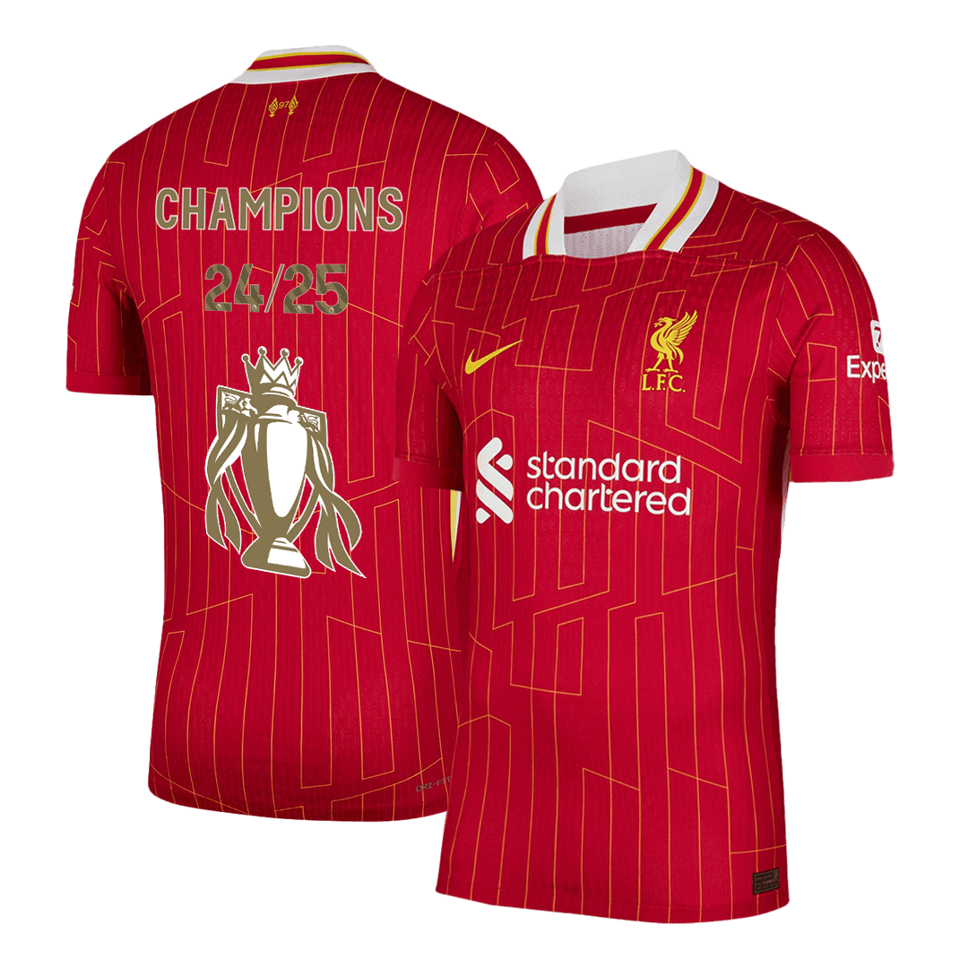 Liverpool Home Soccer Jersey Authentic 2024/25 CHAMPIONS 24/25 - Football Shirt | SmartJerseys | Official Quality