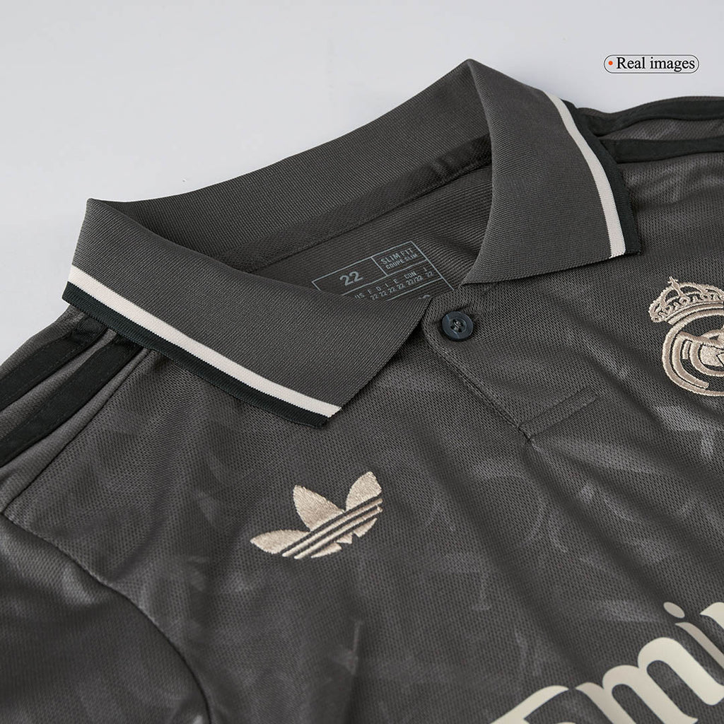 Real Madrid Third Away Soccer Jersey Kit 2024/25 Kids(Jersey+Shorts)