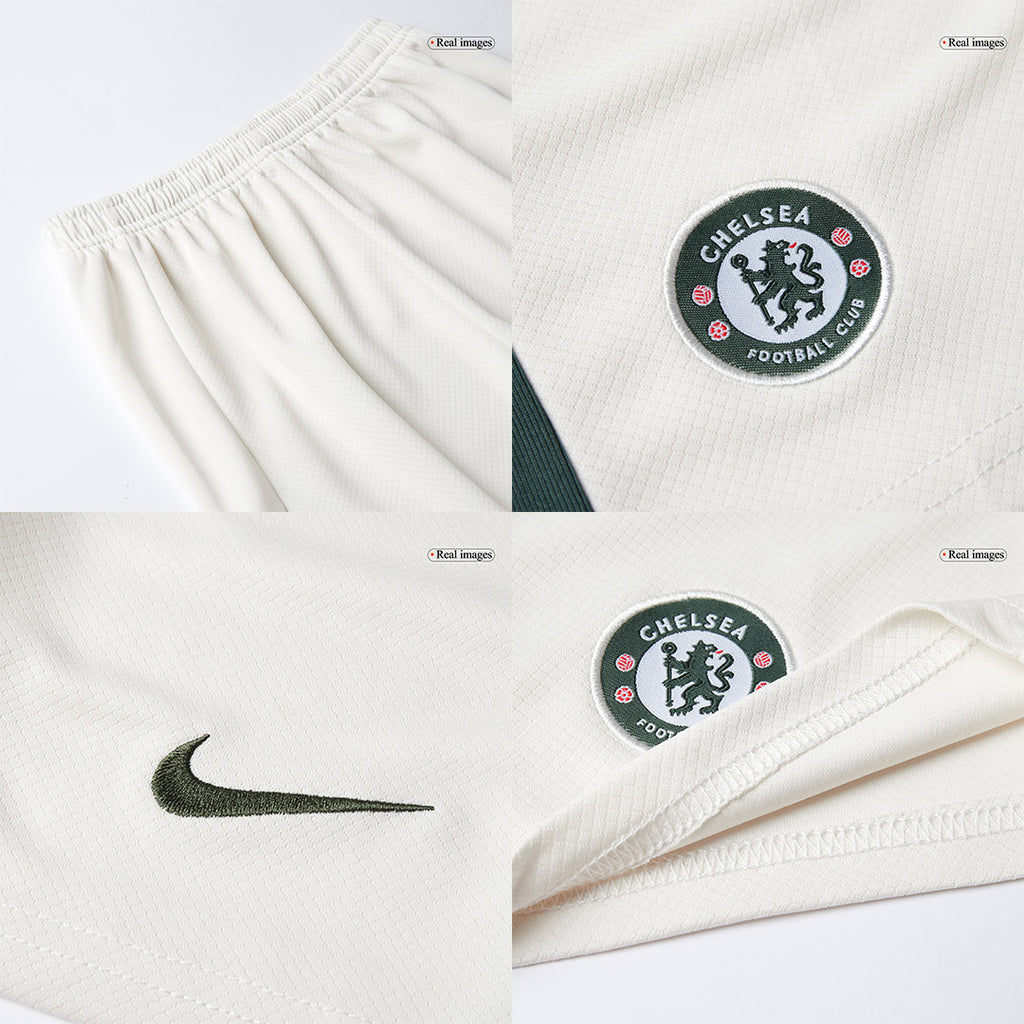 Camiseta de visitante del Chelsea 2025/26 para niños (camiseta y pantalón corto)