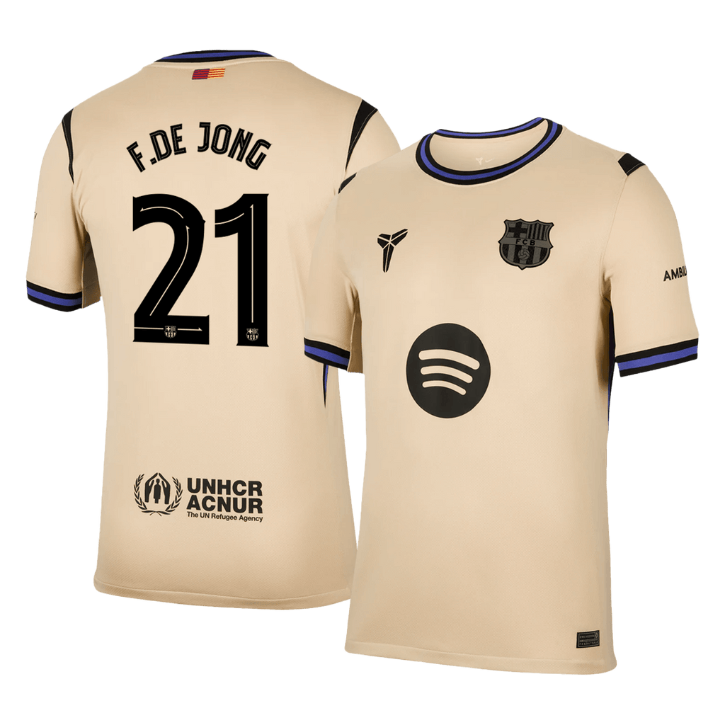 Barcelona F.DE JONG #21 Away Soccer Jersey 2025/26 - UCL Edition - Football Shirt | SmartJerseys | Official Quality