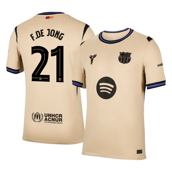 Barcelona F.DE JONG #21 Away Soccer Jersey 2025/26 - UCL Edition - Football Shirt | SmartJerseys | Official Quality