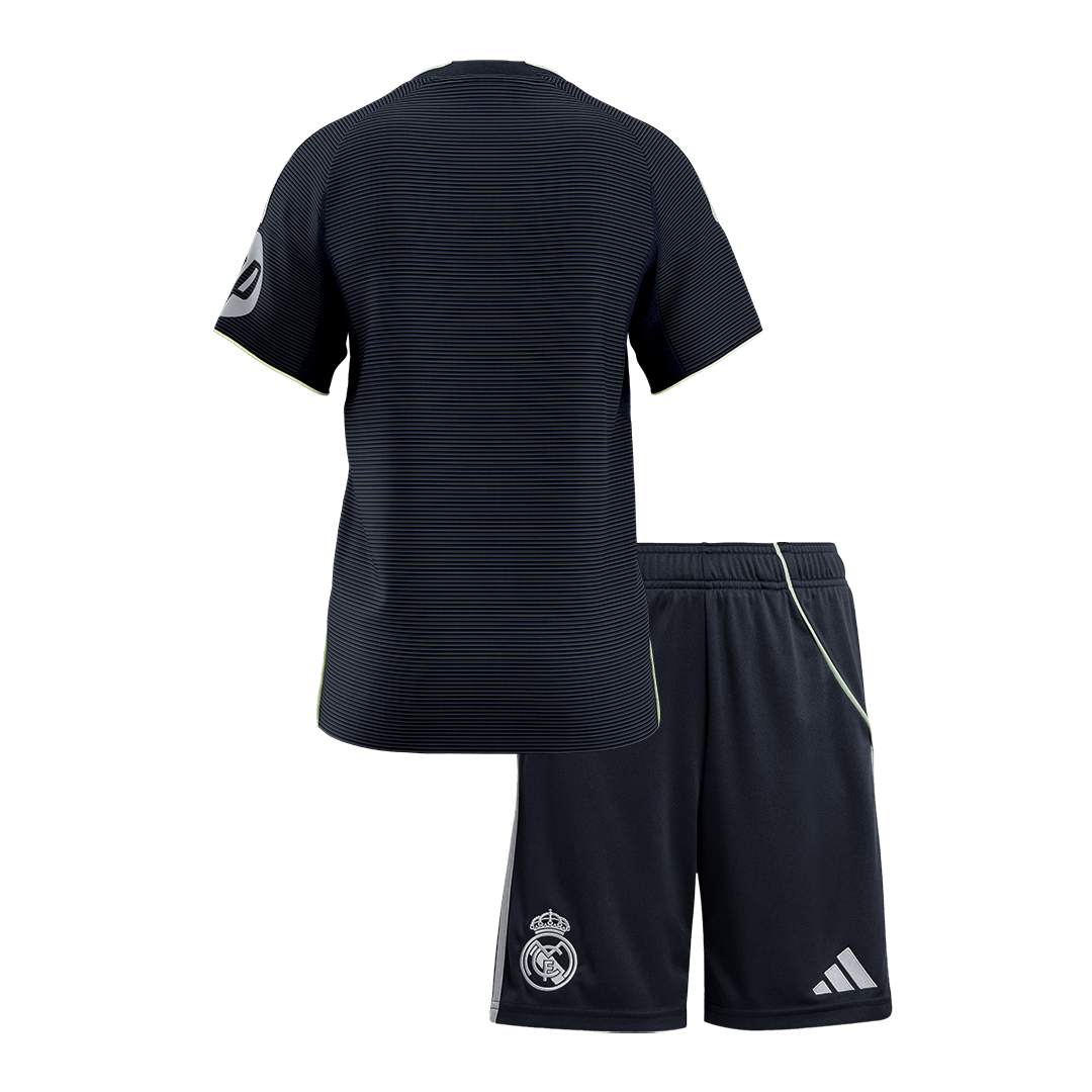 Real Madrid Away Soccer Jersey Kit 2025/26 Kids(Jersey+Shorts)