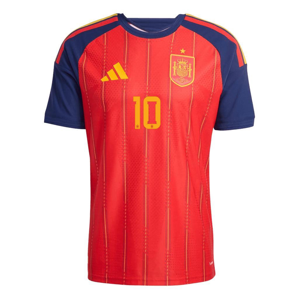 OLMO #10 Men Player Version Spain Home Soccer Jersey World Cup 2026 Red