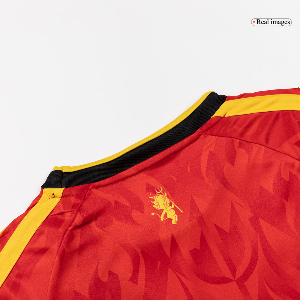 Kid's Belgium Home Soccer Jersey Kit(Jersey+Shorts) 25/26 Red