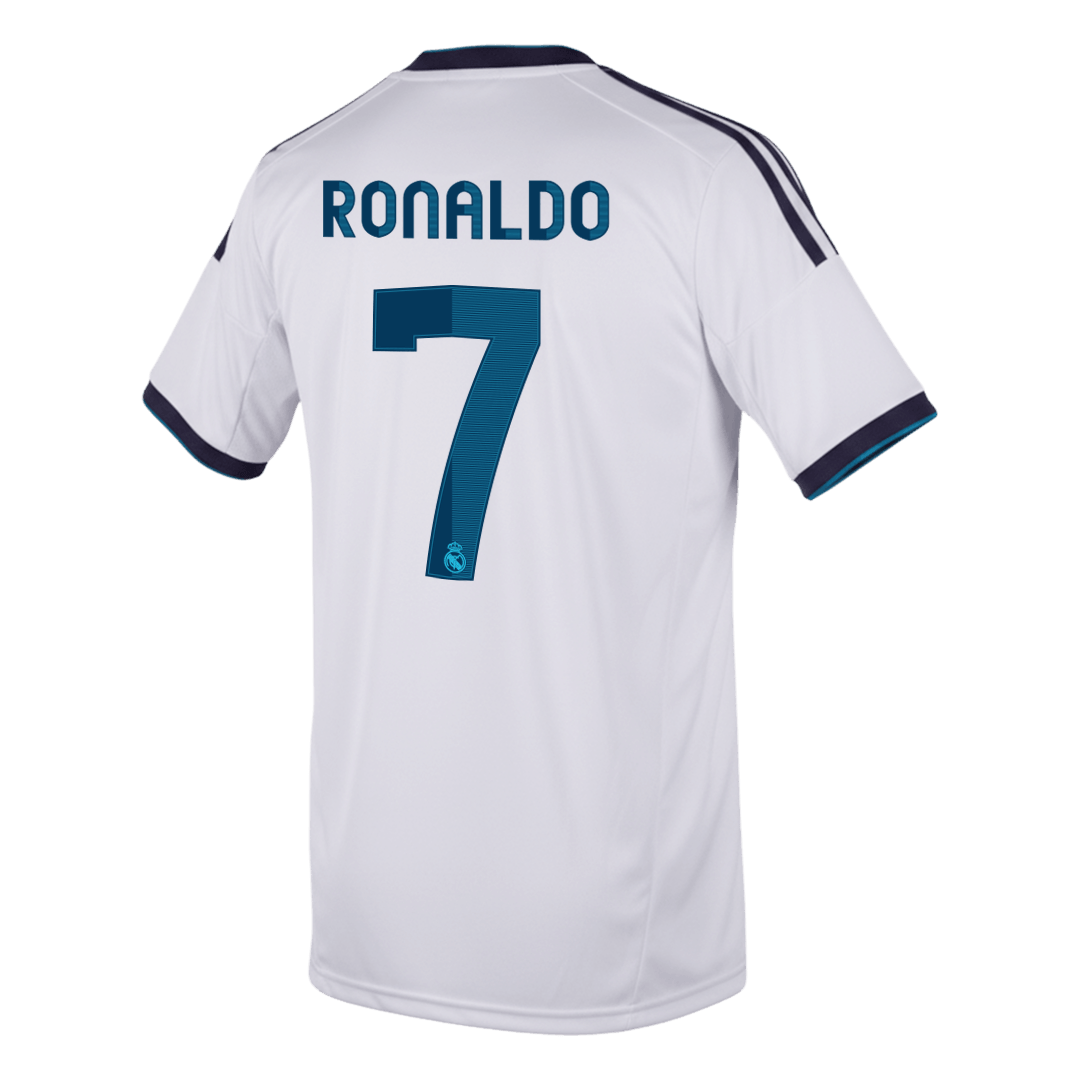 RONALDO #7 Retro 2012/13 Real Madrid Home Soccer Jersey White