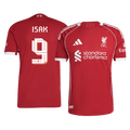 ISAK #9 Authentic Liverpool Home Soccer Jersey 25/26 Red - Football Shirt | SmartJerseys | Official Quality