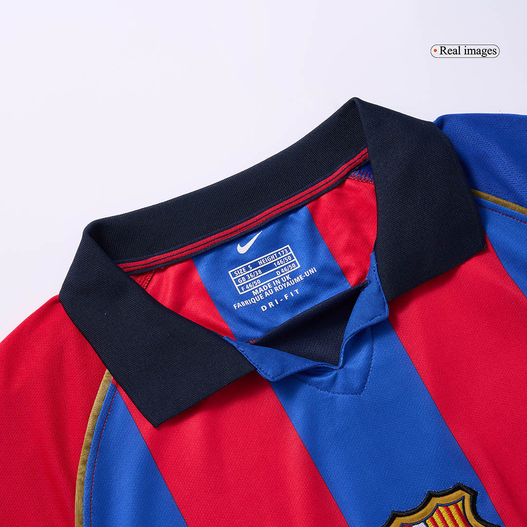 Barcelona Home Soccer Jersey Retro 2001/02