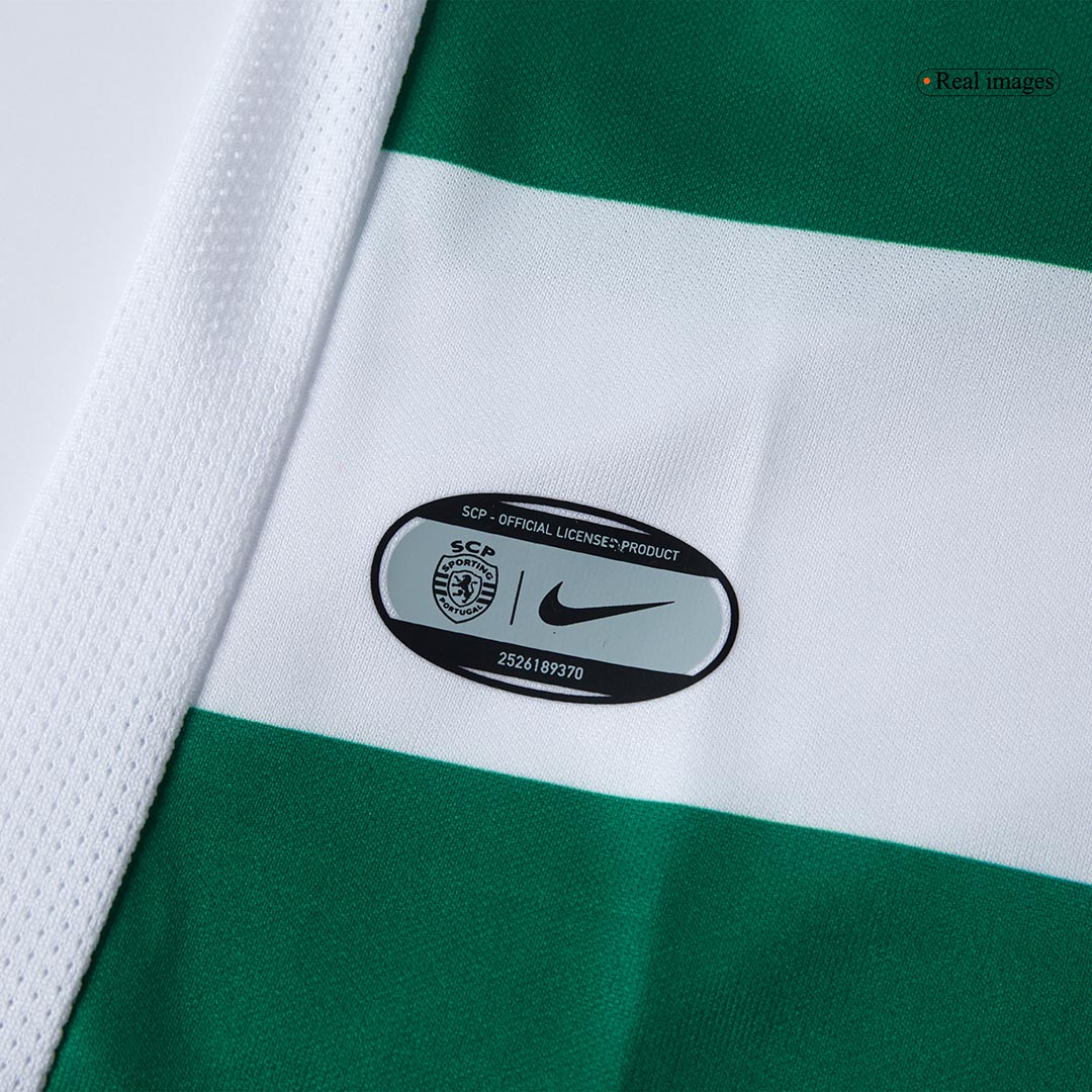 Camiseta de fútbol local del Sporting CP 25/26 verde y blanco