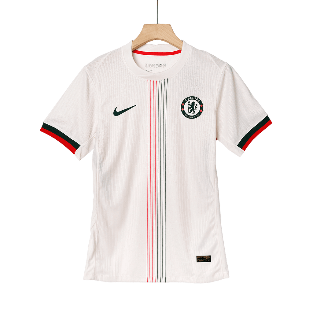ESTÊVÃO #41 Maillot de football authentique Chelsea extérieur 2025/26 Blanc