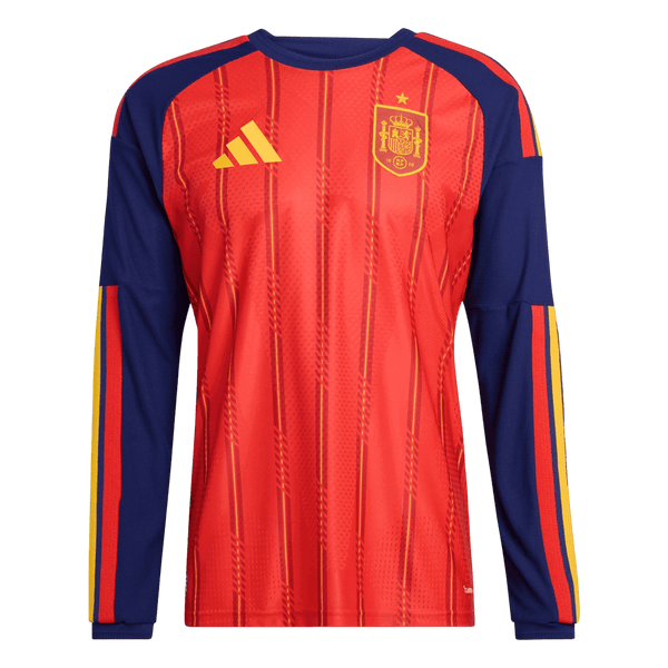 Spain Long Sleeve Home Soccer Jersey 2026 - Football Shirt | SmartJerseys | Official Quality