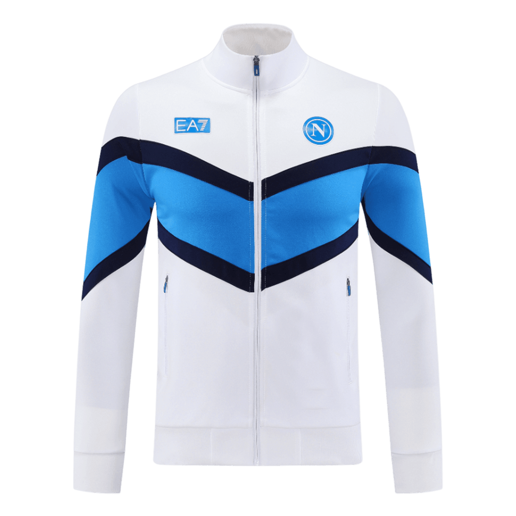 Kit de entrenamiento del Napoli 2025/26 - Blanco (Chaqueta + Pantalón)
