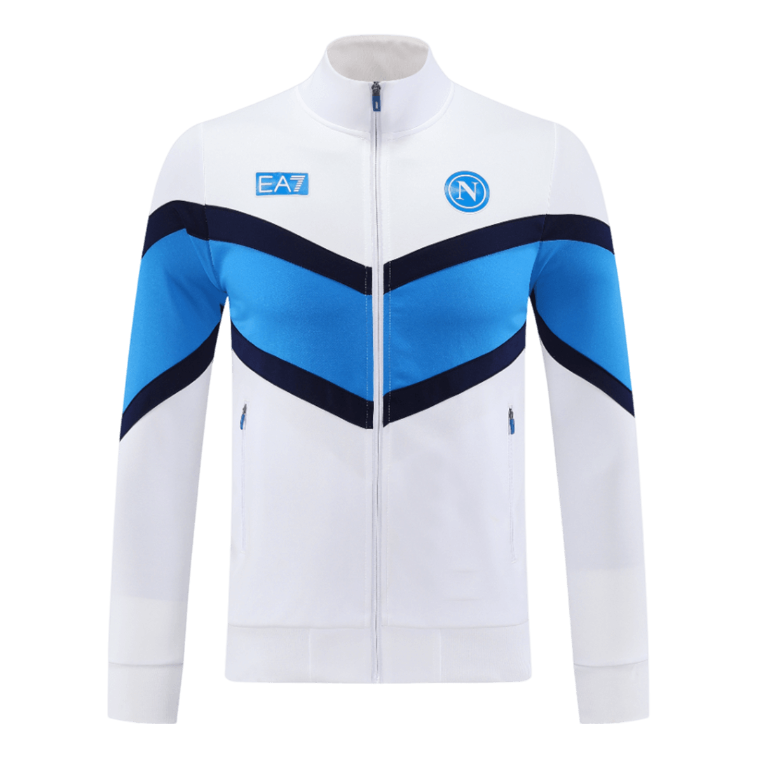 Kit de entrenamiento del Napoli 2025/26 - Blanco (Chaqueta + Pantalón)