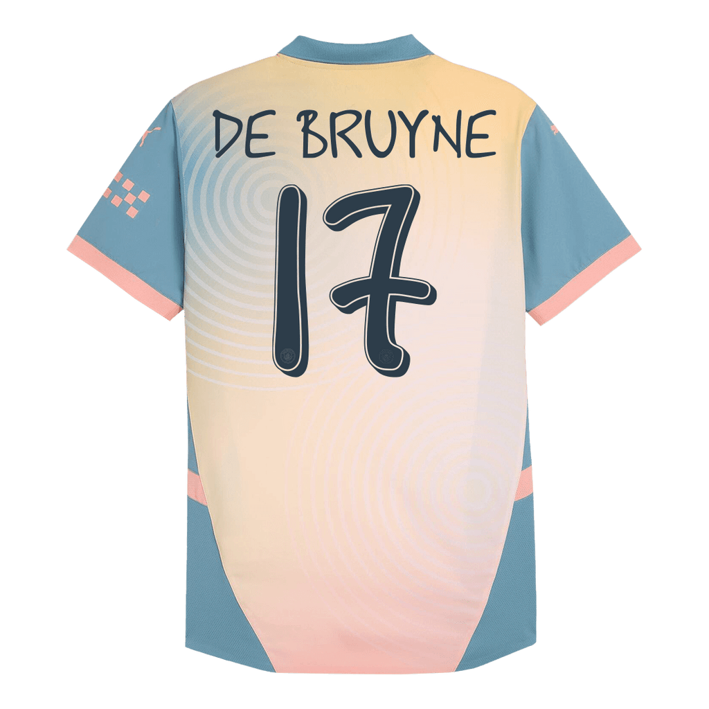 Manchester City DE BRUYNE #17 Fourth Away Soccer Jersey Authentic 2024/25 - Definitely City